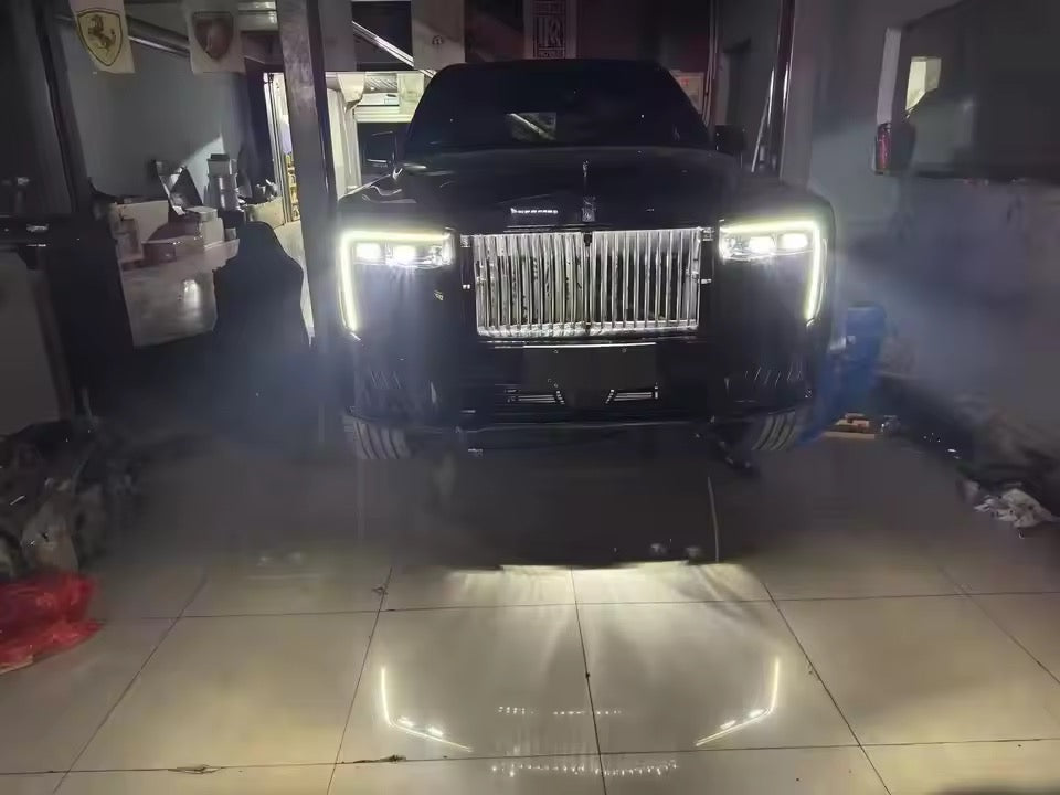 Rolls-Royce Cullinan 2017–2019 to 2025 Conversion Kit | Complete Body Upgrade Including Front & Rear Bumpers, Headlights & Grilled