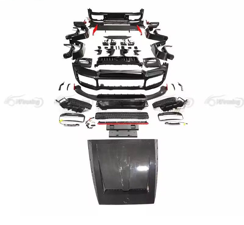 Upgrade Body Kit for Mercedes G-Class W464 G63 – Rocket B900 Carbon Fiber Kit Compatible with AMG G550 / G500 | Facelift Conversion