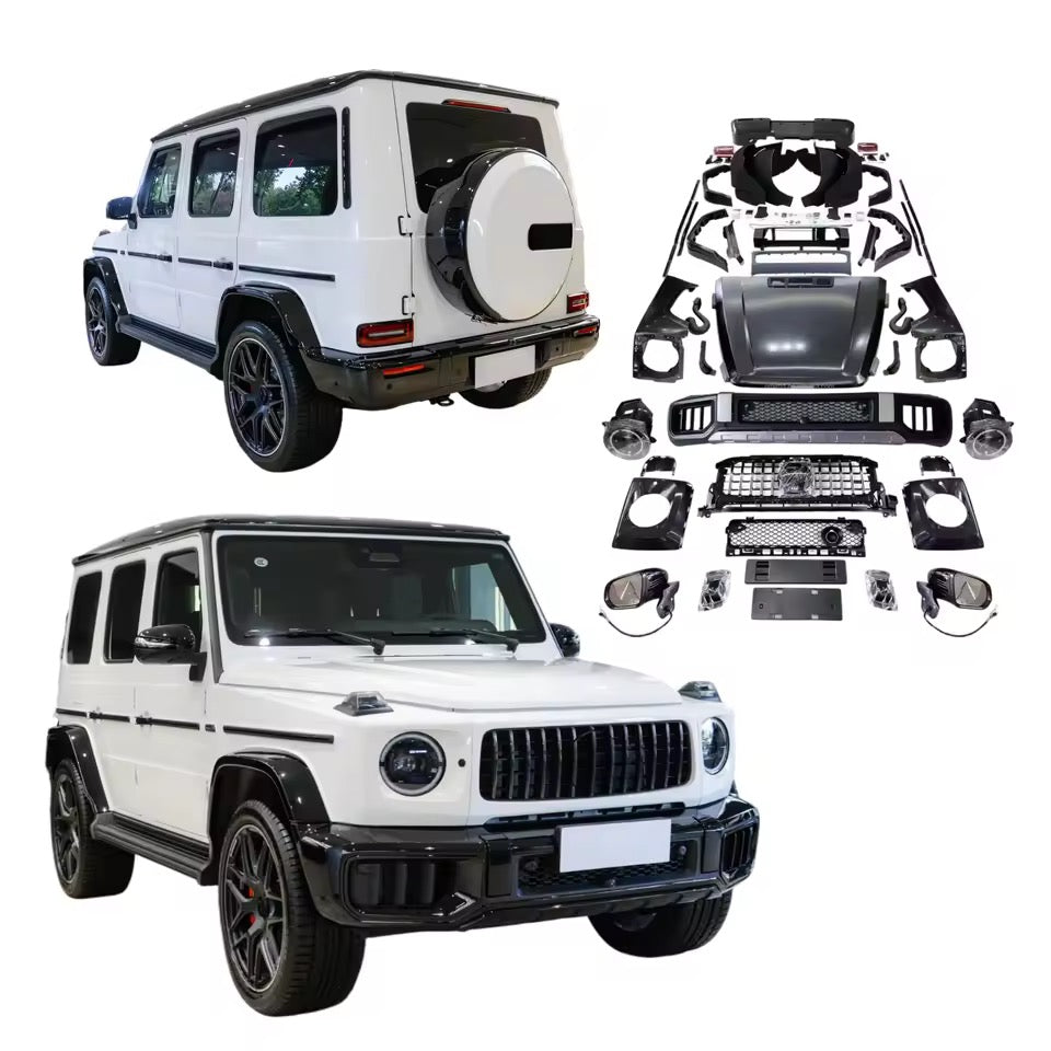 Mercedes G-Class W463 to W465 G63 2025 Style Body Kit – Premium Bumper, Hood & Headlight Conversion | Simple Installation