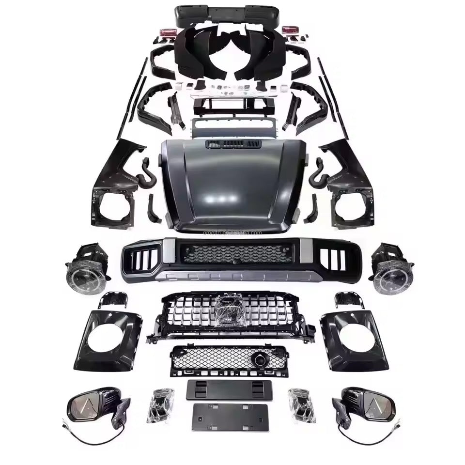 Mercedes G-Class W463 to W465 G63 2025 Style Body Kit – Premium Bumper, Hood & Headlight Conversion | Simple Installation