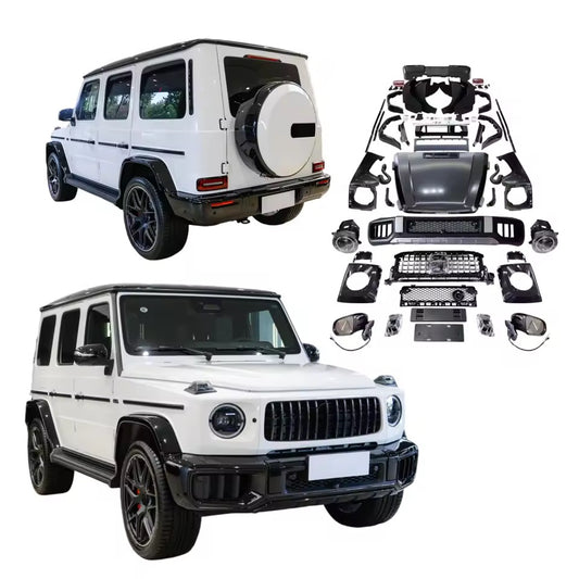 Mercedes G-Class W463 to W465 G63 2025 Style Body Kit – Premium Bumper, Hood & Headlight Conversion | Simple Installation