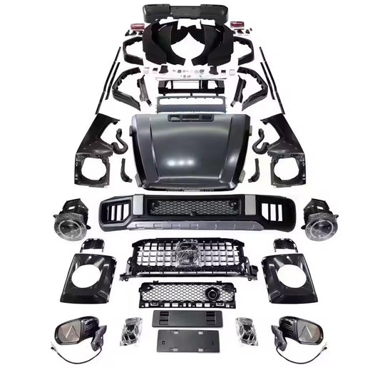 Mercedes G-Class W463 to W465 G63 2025 Style Body Kit – Premium Bumper, Hood & Headlight Conversion | Simple Installation